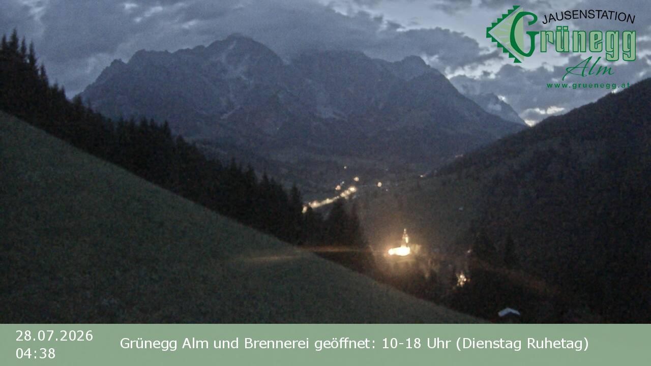 Archiv Foto Webcam Dienten: Ausblick Grünegg Alm