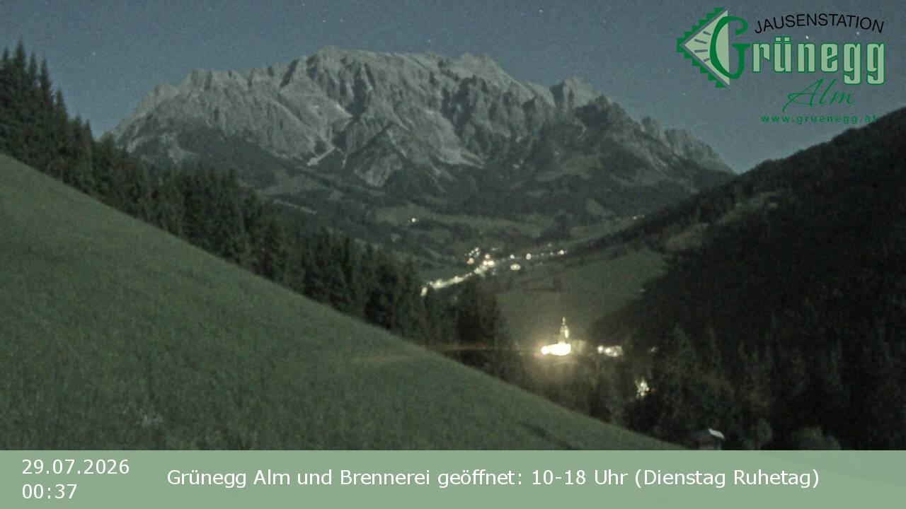 Archiv Foto Webcam Dienten: Ausblick Grünegg Alm
