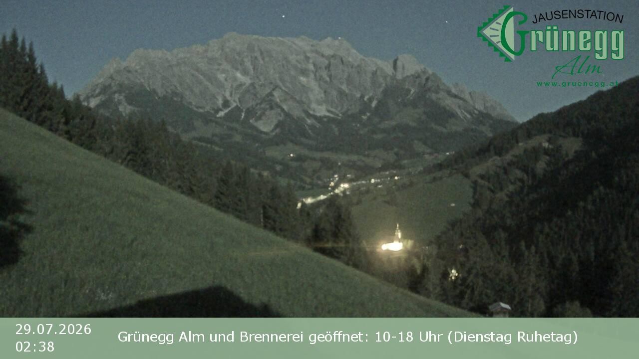 Archiv Foto Webcam Dienten: Ausblick Grünegg Alm