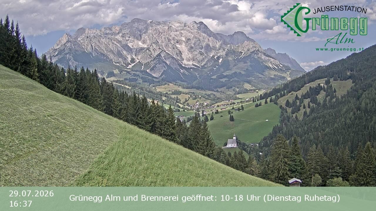 Archiv Foto Webcam Dienten: Ausblick Grünegg Alm