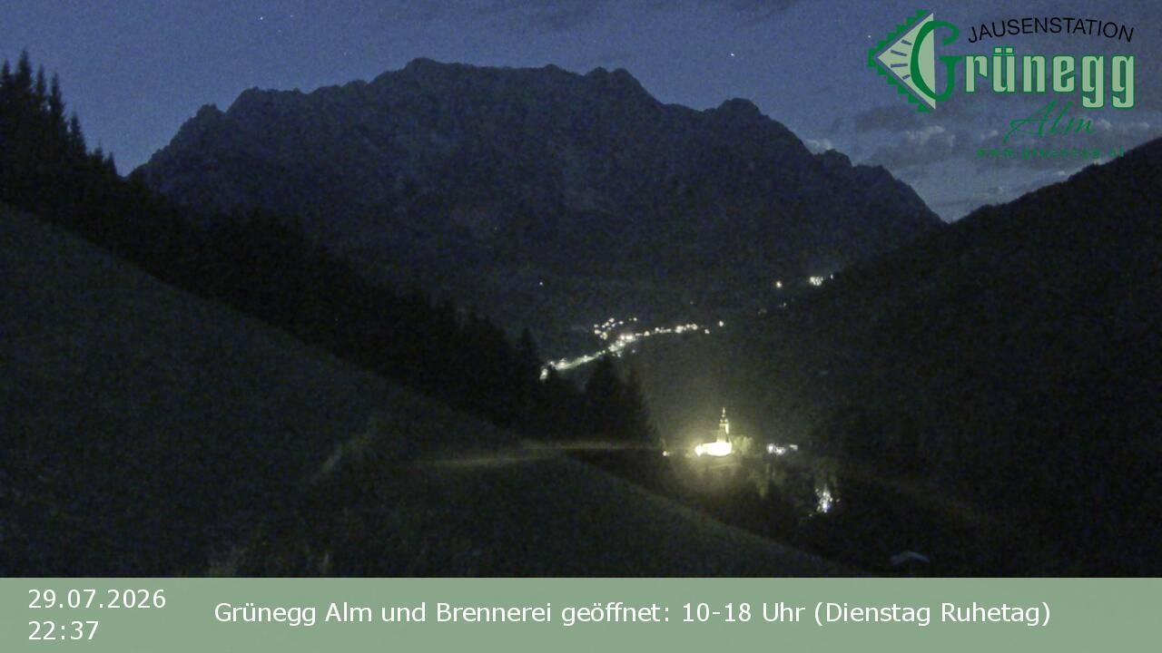 Archiv Foto Webcam Dienten: Ausblick Grünegg Alm