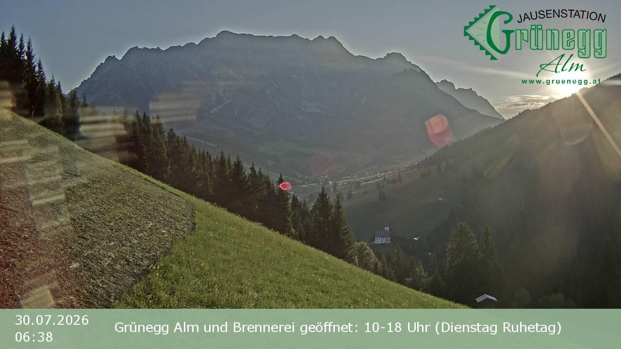 Archiv Foto Webcam Dienten: Ausblick Grünegg Alm