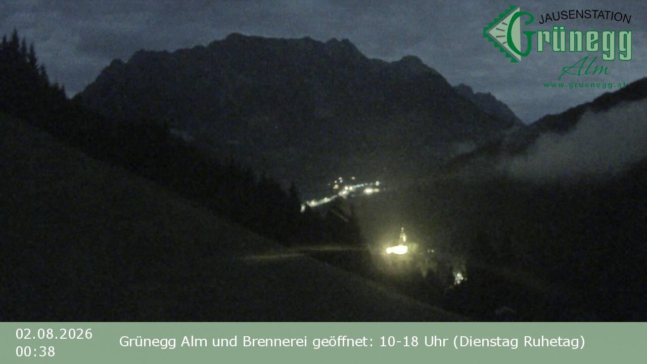 Archiv Foto Webcam Dienten: Ausblick Grünegg Alm