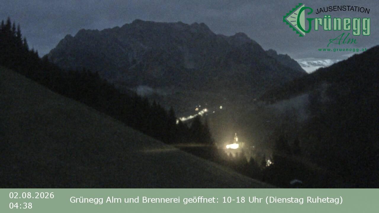 Archiv Foto Webcam Dienten: Ausblick Grünegg Alm