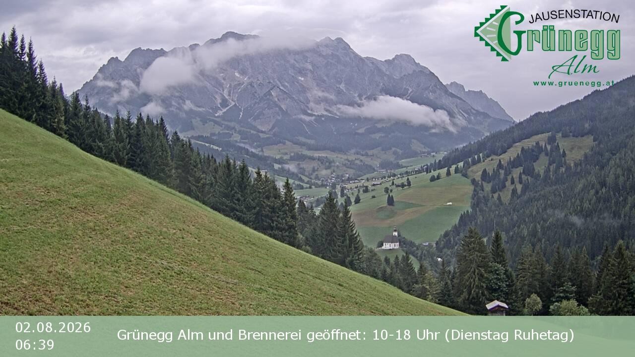 Archiv Foto Webcam Dienten: Ausblick Grünegg Alm