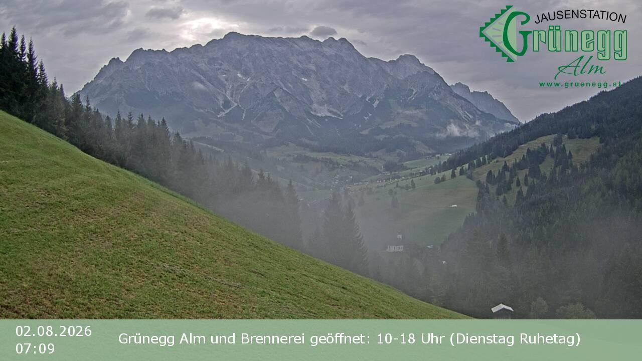 Archiv Foto Webcam Dienten: Ausblick Grünegg Alm