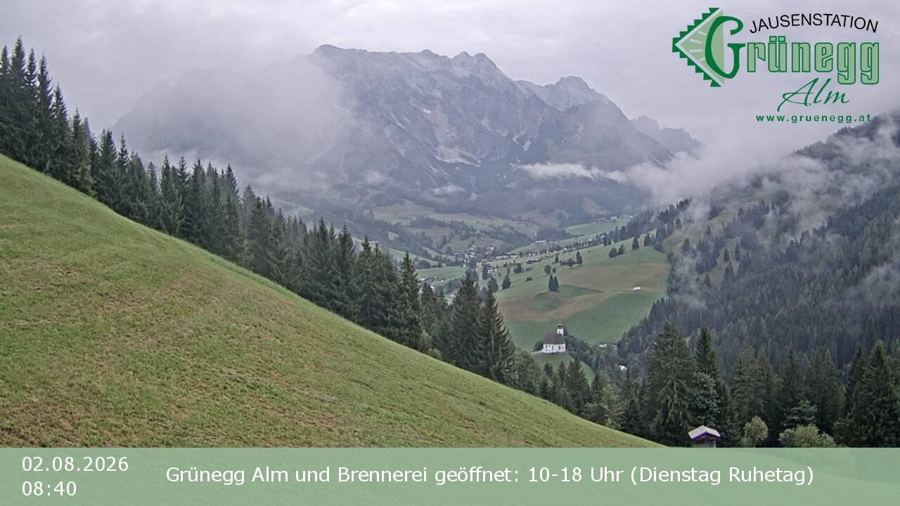 Archiv Foto Webcam Dienten: Ausblick Grünegg Alm