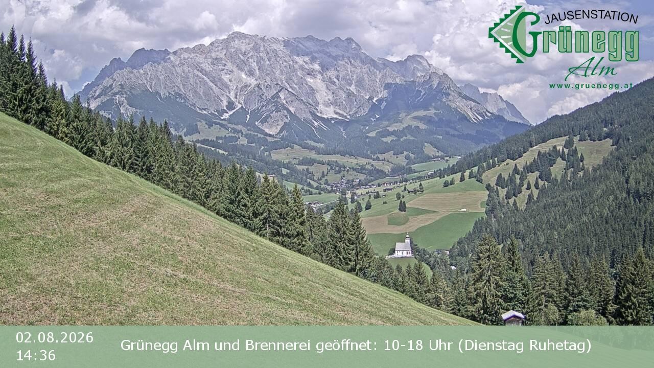 Archiv Foto Webcam Dienten: Ausblick Grünegg Alm