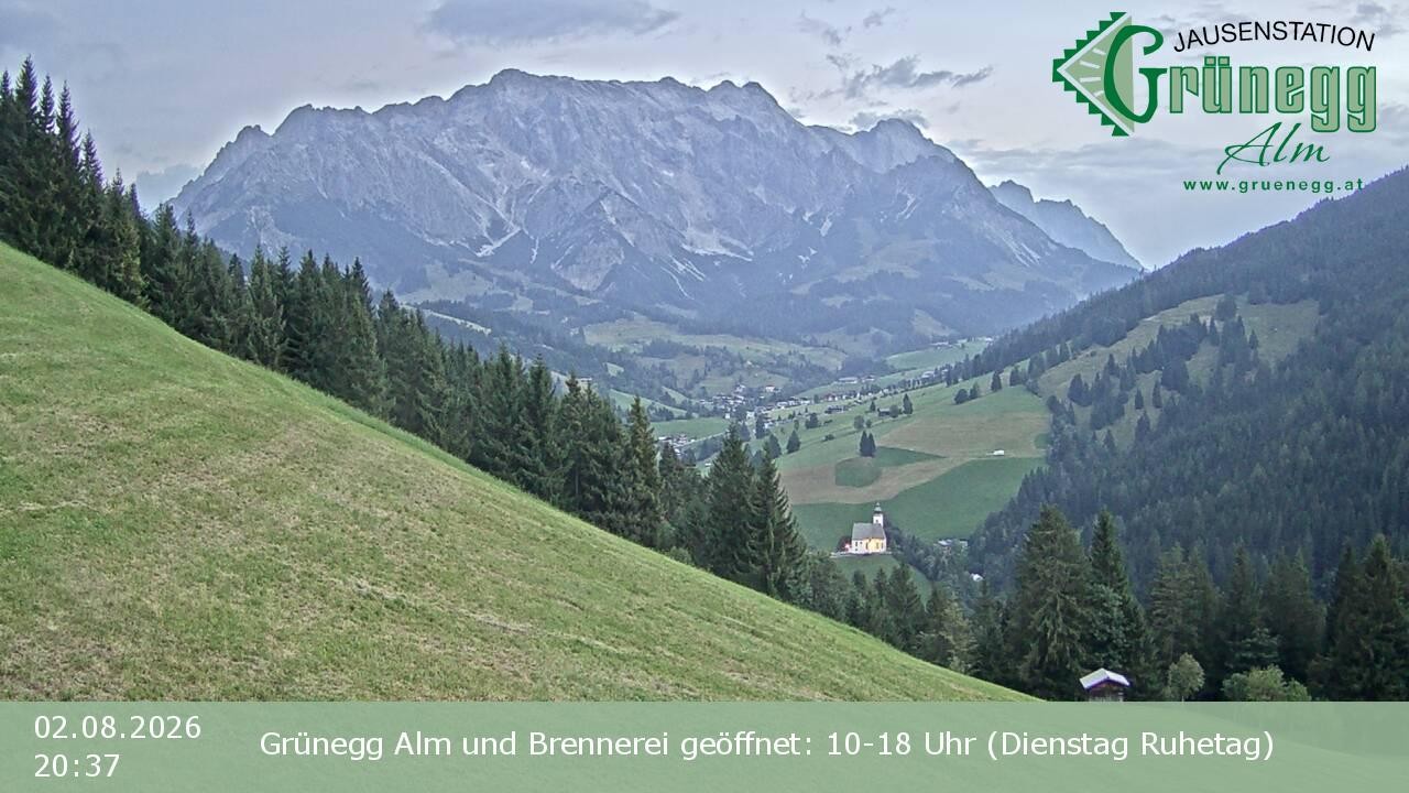 Archiv Foto Webcam Dienten: Ausblick Grünegg Alm