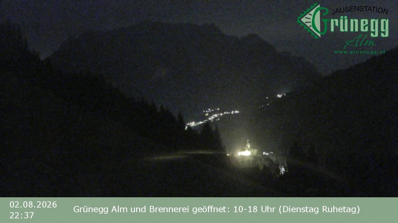 Archiv Foto Webcam Dienten: Ausblick Grünegg Alm
