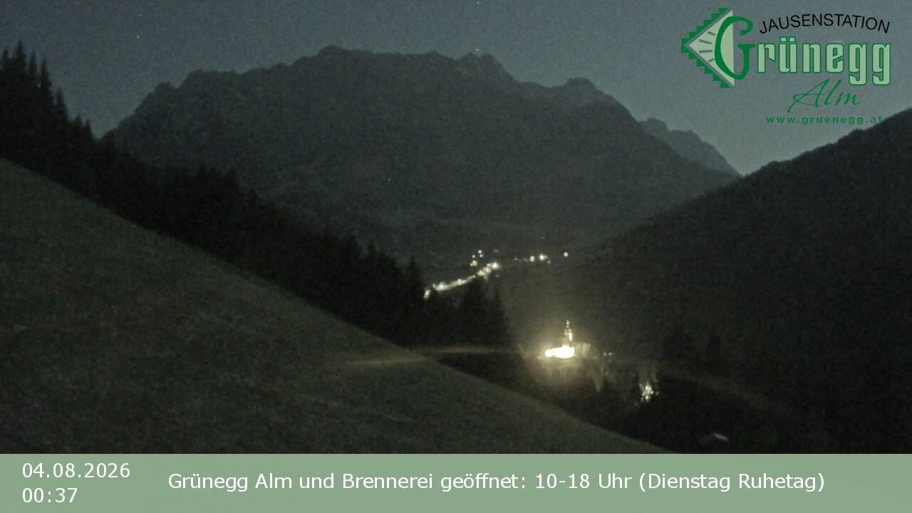Archiv Foto Webcam Dienten: Ausblick Grünegg Alm