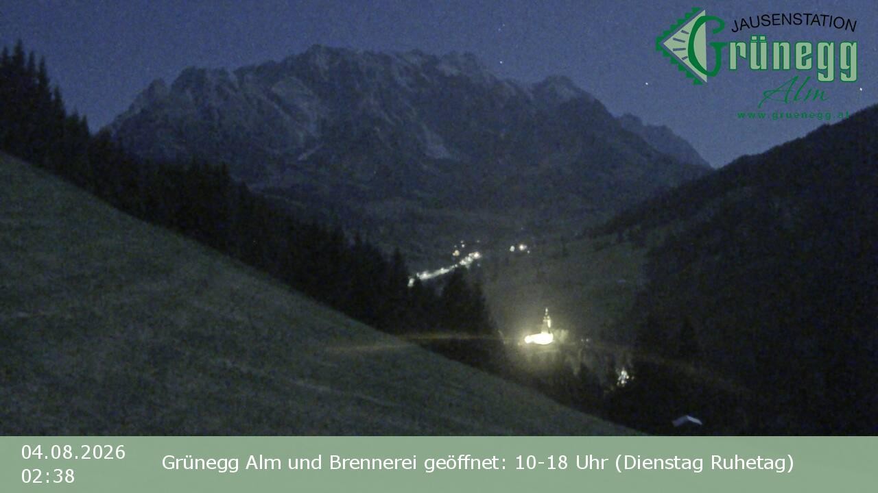 Archiv Foto Webcam Dienten: Ausblick Grünegg Alm