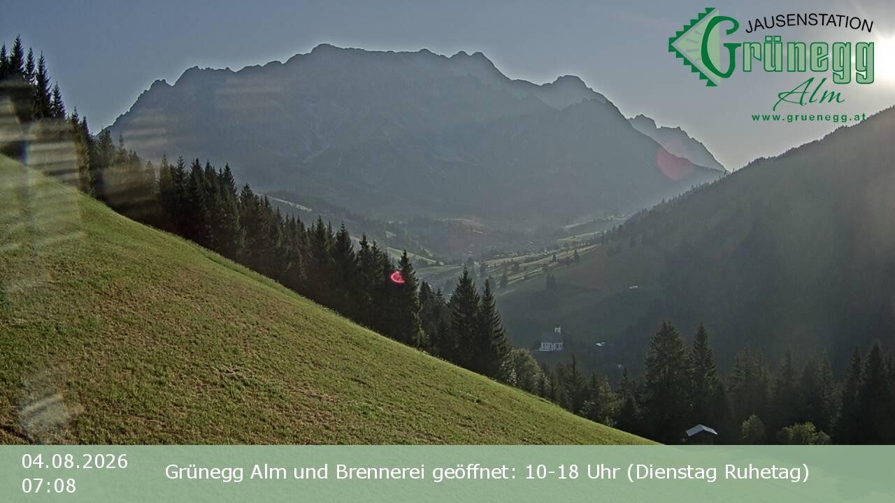 Archiv Foto Webcam Dienten: Ausblick Grünegg Alm