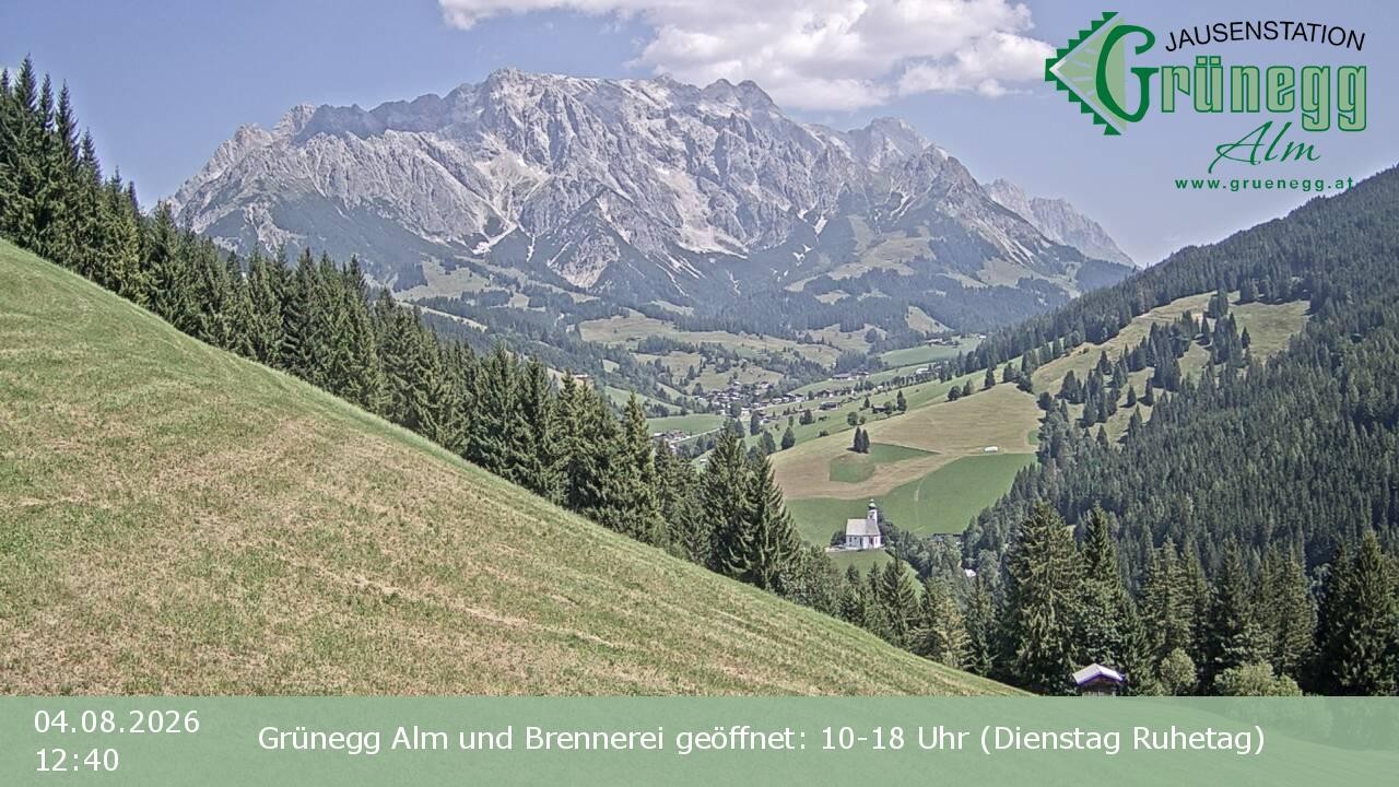 Archiv Foto Webcam Dienten: Ausblick Grünegg Alm