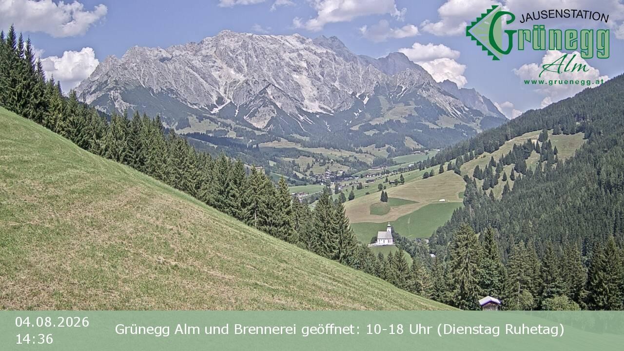 Archiv Foto Webcam Dienten: Ausblick Grünegg Alm