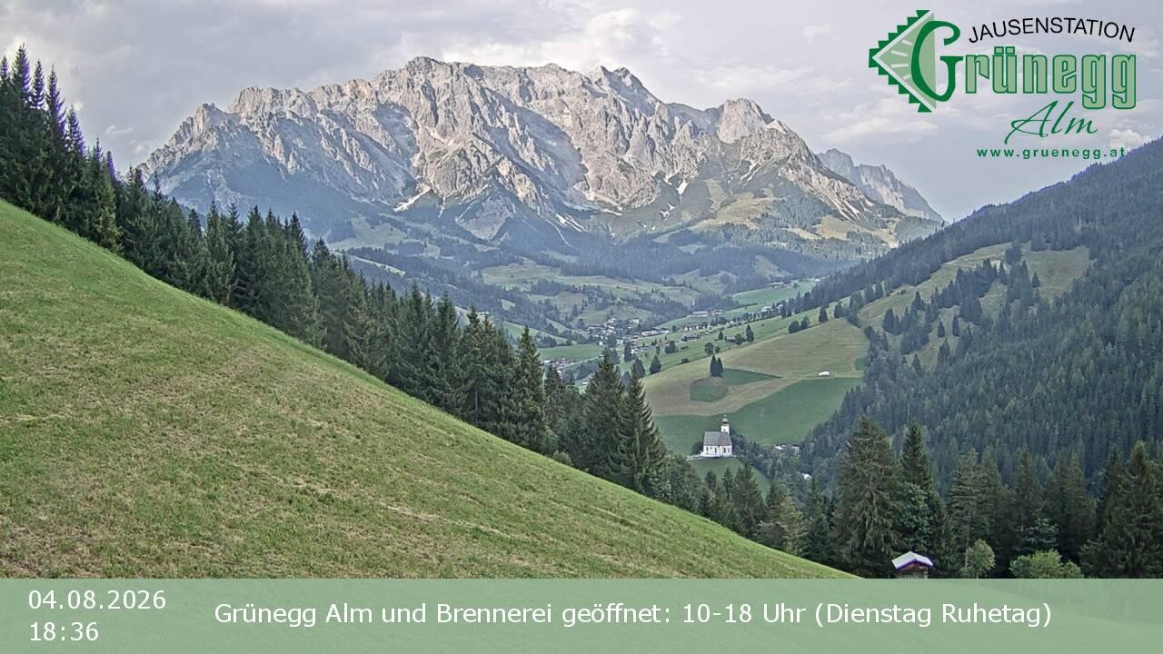 Archiv Foto Webcam Dienten: Ausblick Grünegg Alm