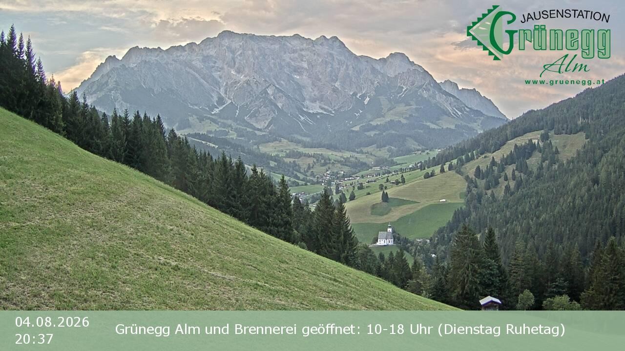 Archiv Foto Webcam Dienten: Ausblick Grünegg Alm