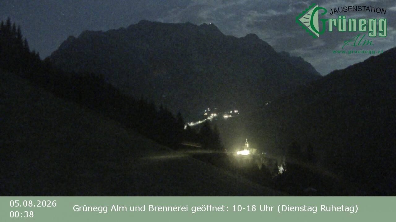 Archiv Foto Webcam Dienten: Ausblick Grünegg Alm