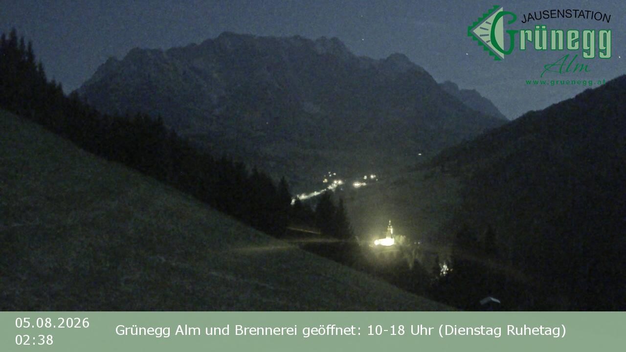 Archiv Foto Webcam Dienten: Ausblick Grünegg Alm