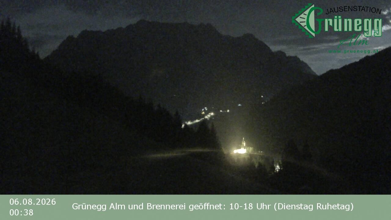 Archiv Foto Webcam Dienten: Ausblick Grünegg Alm