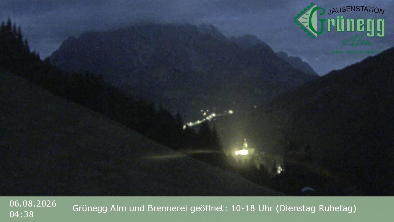 Archiv Foto Webcam Dienten: Ausblick Grünegg Alm