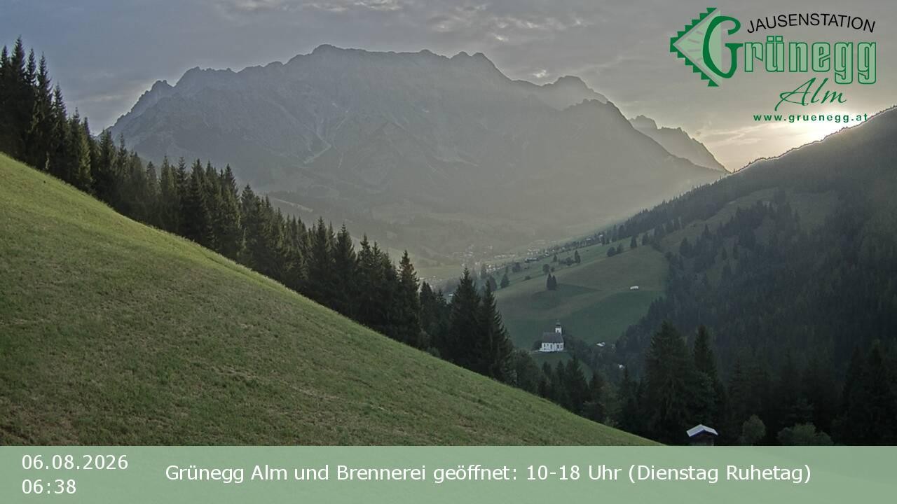 Archiv Foto Webcam Dienten: Ausblick Grünegg Alm