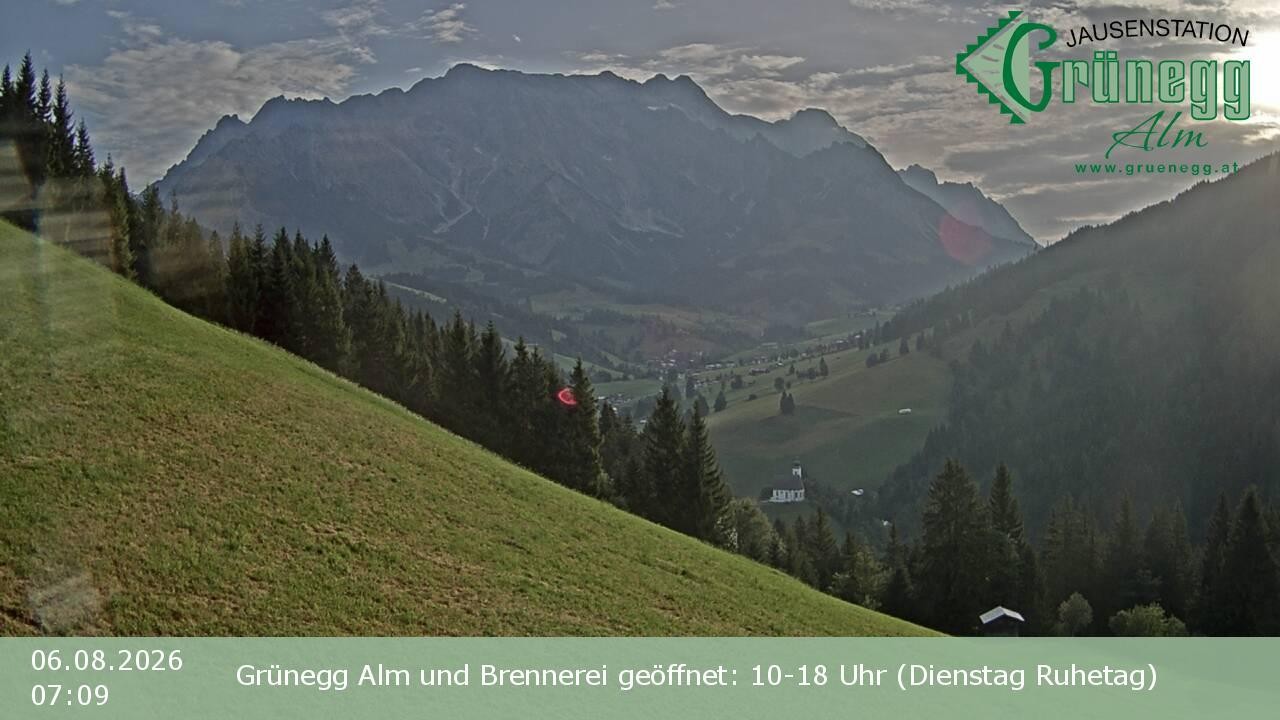 Archiv Foto Webcam Dienten: Ausblick Grünegg Alm