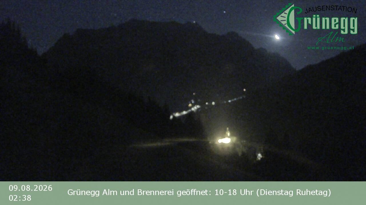 Archived image Webcam Dienten - View Grünegg Alm