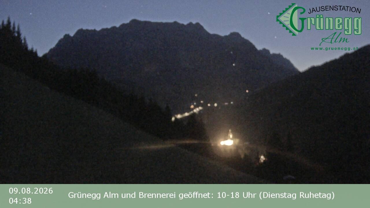 Archived image Webcam Dienten - View Grünegg Alm