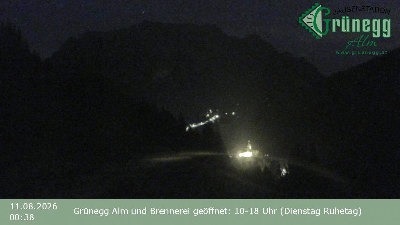 Archiv Foto Webcam Dienten: Ausblick Grünegg Alm