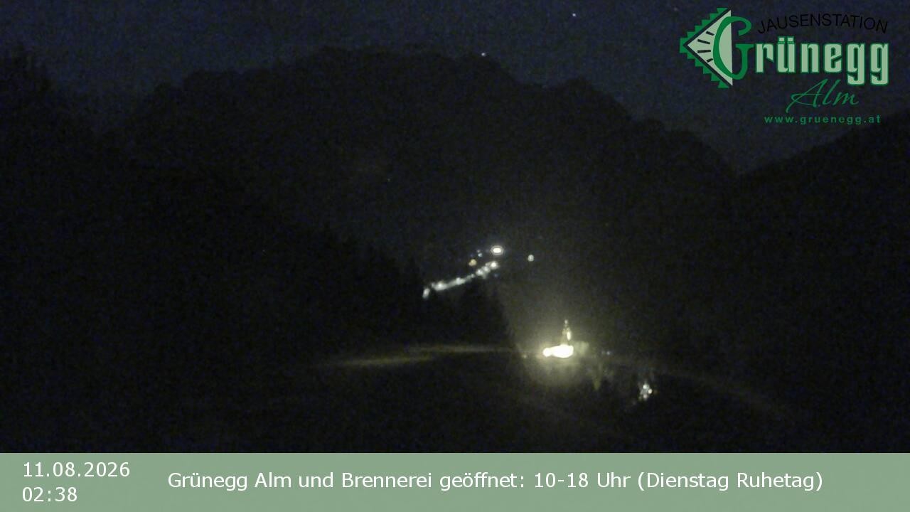 Archiv Foto Webcam Dienten: Ausblick Grünegg Alm