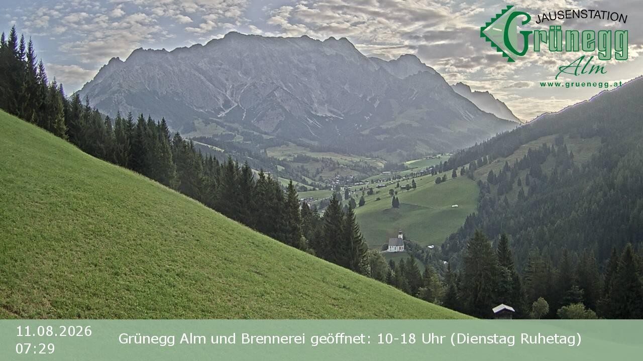 Archiv Foto Webcam Dienten: Ausblick Grünegg Alm