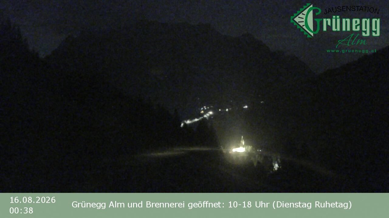 Archiv Foto Webcam Dienten: Ausblick Grünegg Alm