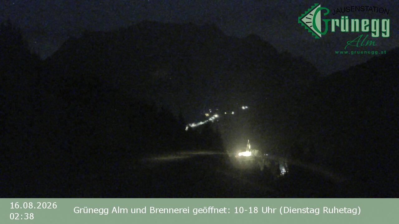 Archiv Foto Webcam Dienten: Ausblick Grünegg Alm