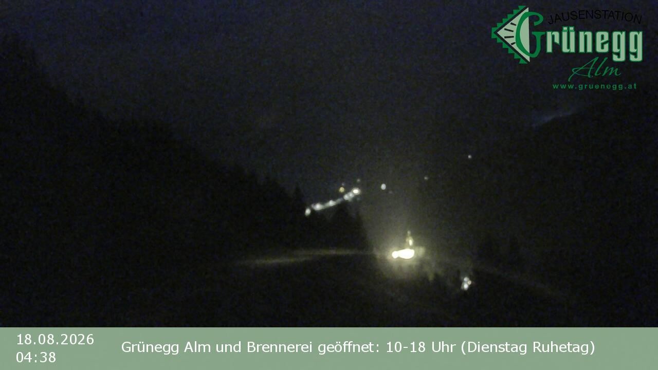 Archiv Foto Webcam Dienten: Ausblick Grünegg Alm
