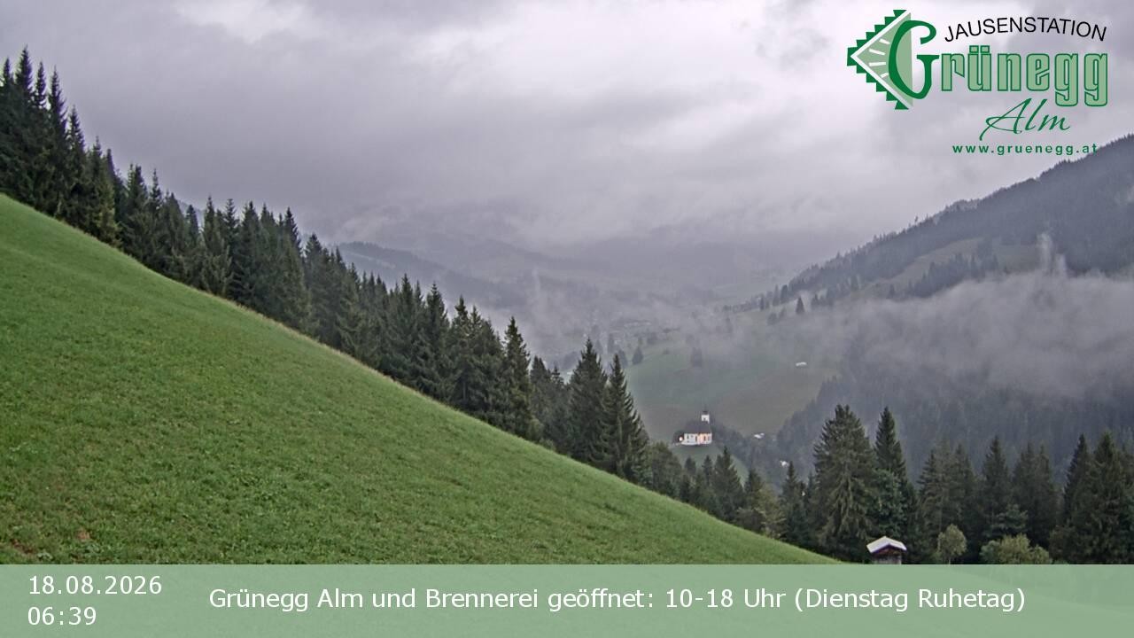 Archiv Foto Webcam Dienten: Ausblick Grünegg Alm