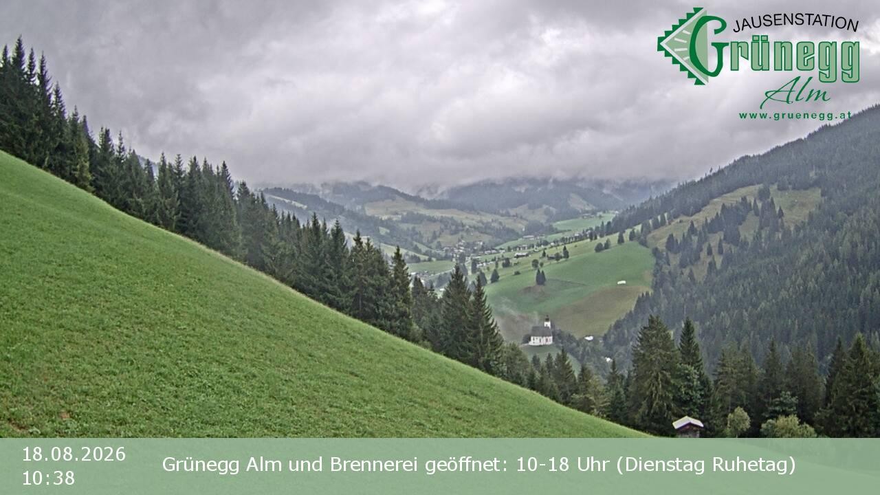 Archiv Foto Webcam Dienten: Ausblick Grünegg Alm