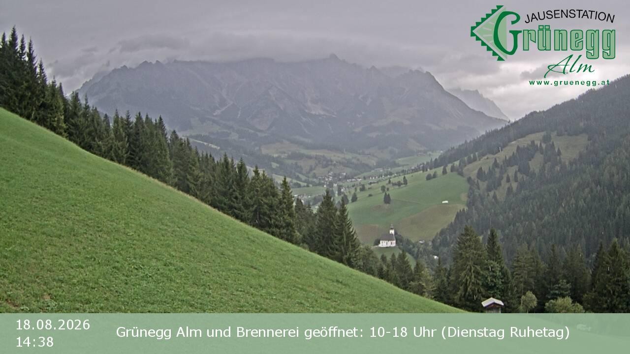 Archiv Foto Webcam Dienten: Ausblick Grünegg Alm