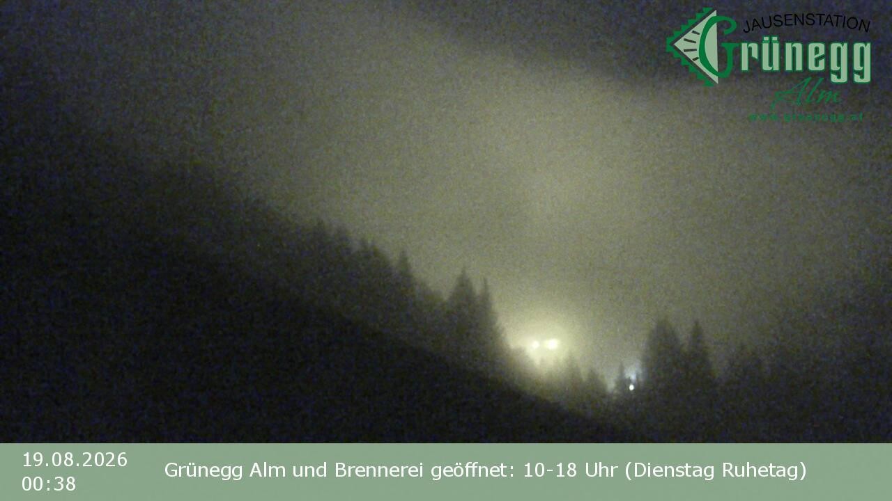 Archiv Foto Webcam Dienten: Ausblick Grünegg Alm