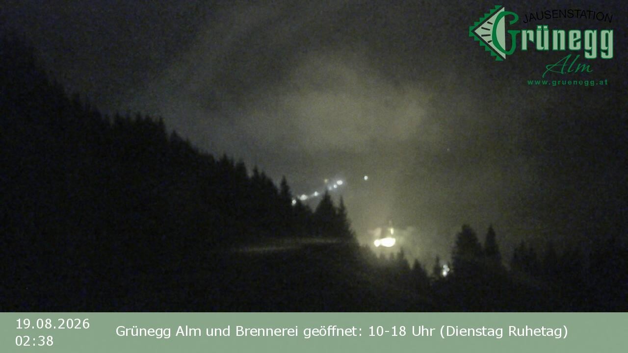Archiv Foto Webcam Dienten: Ausblick Grünegg Alm