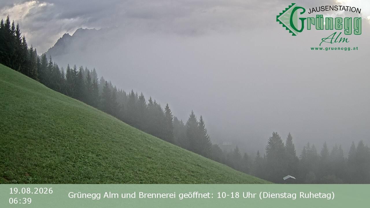 Archiv Foto Webcam Dienten: Ausblick Grünegg Alm