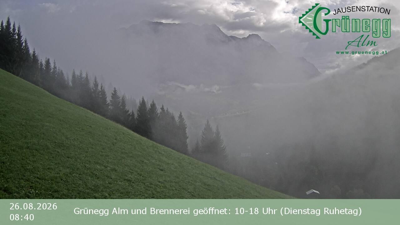Archiv Foto Webcam Dienten: Ausblick Grünegg Alm
