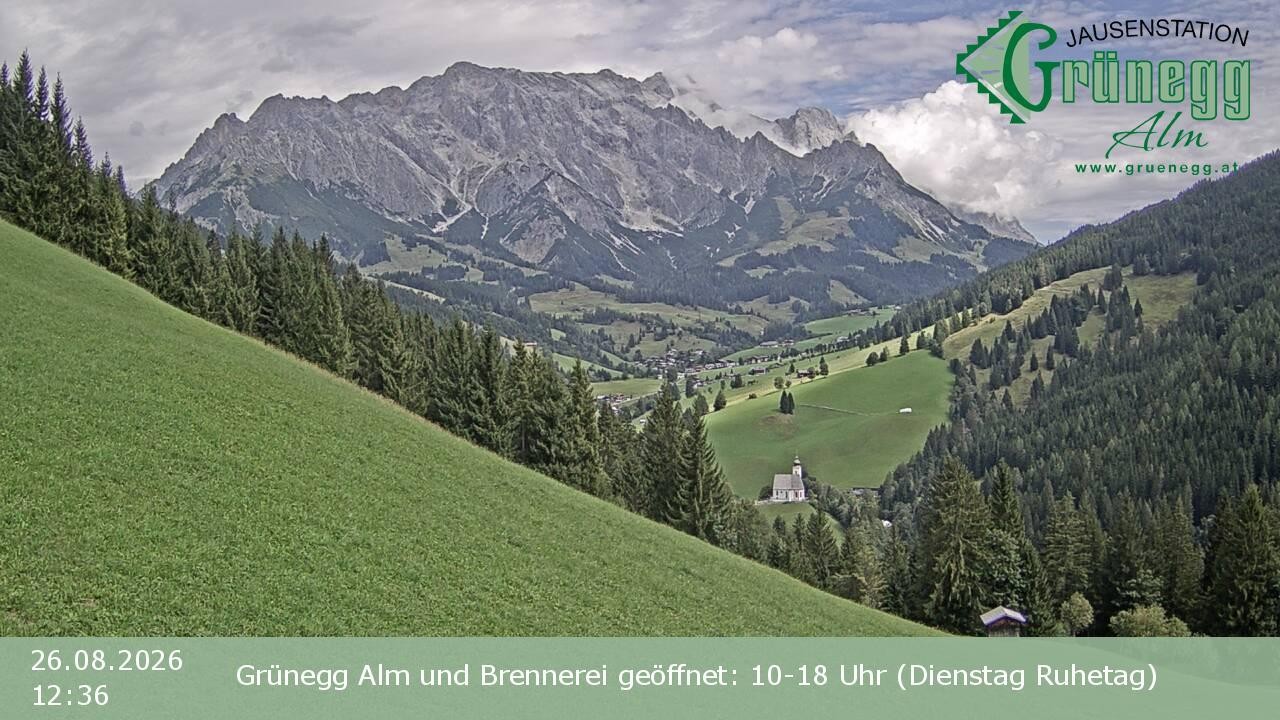 Archiv Foto Webcam Dienten: Ausblick Grünegg Alm
