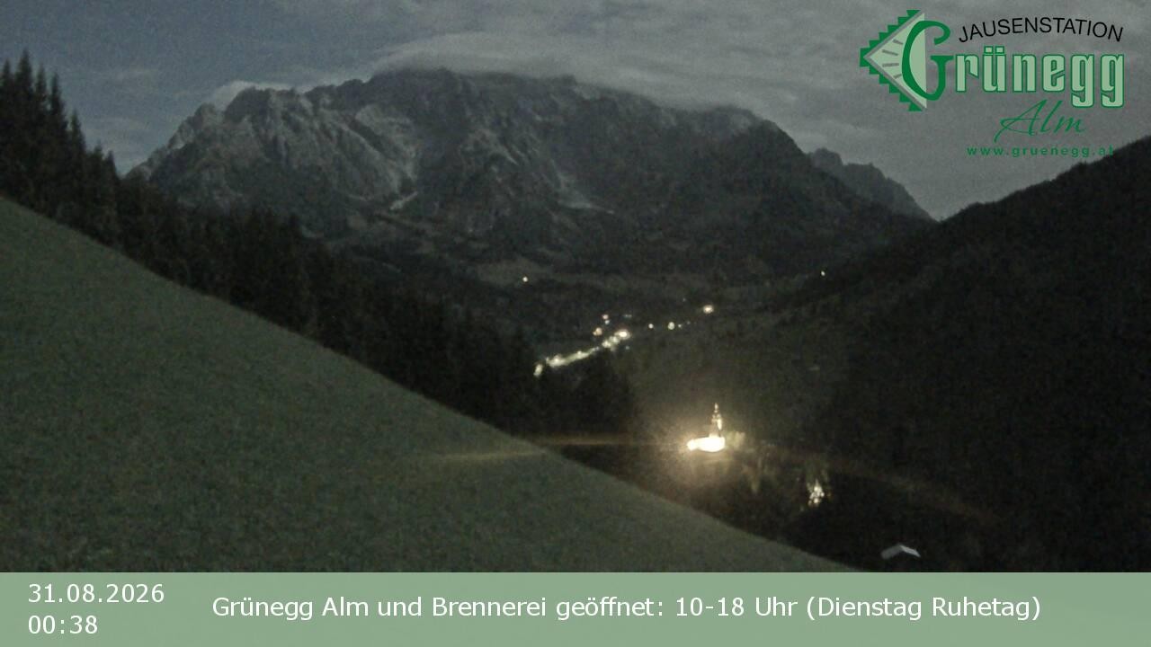 Archived image Webcam Dienten - View Grünegg Alm