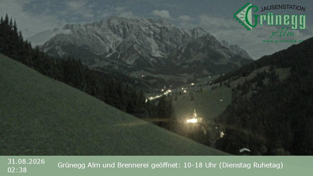 Archived image Webcam Dienten - View Grünegg Alm