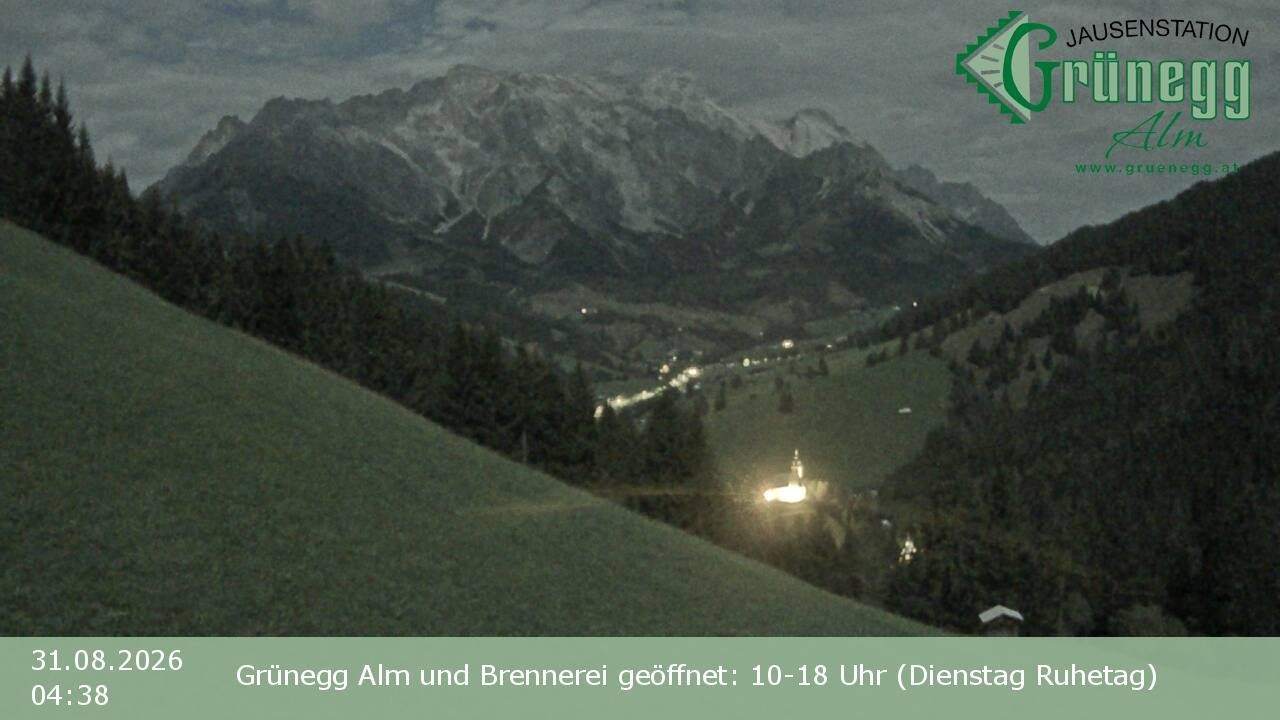 Archived image Webcam Dienten - View Grünegg Alm