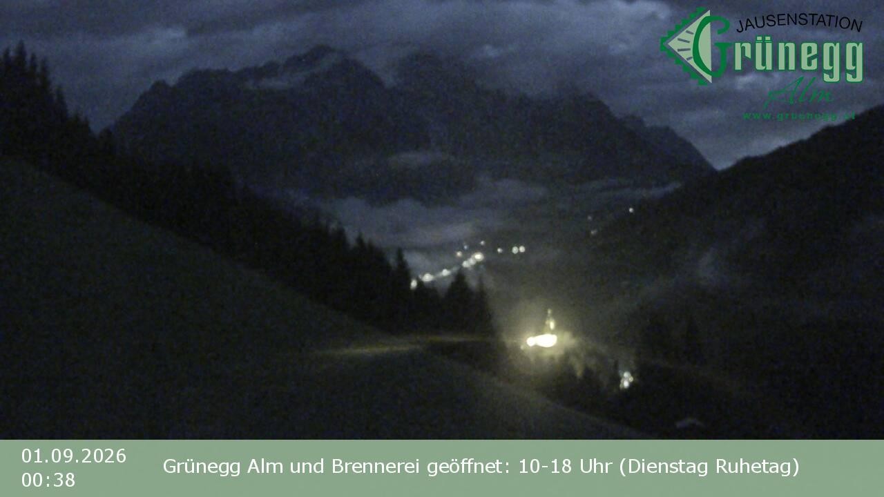 Archiv Foto Webcam Dienten: Ausblick Grünegg Alm