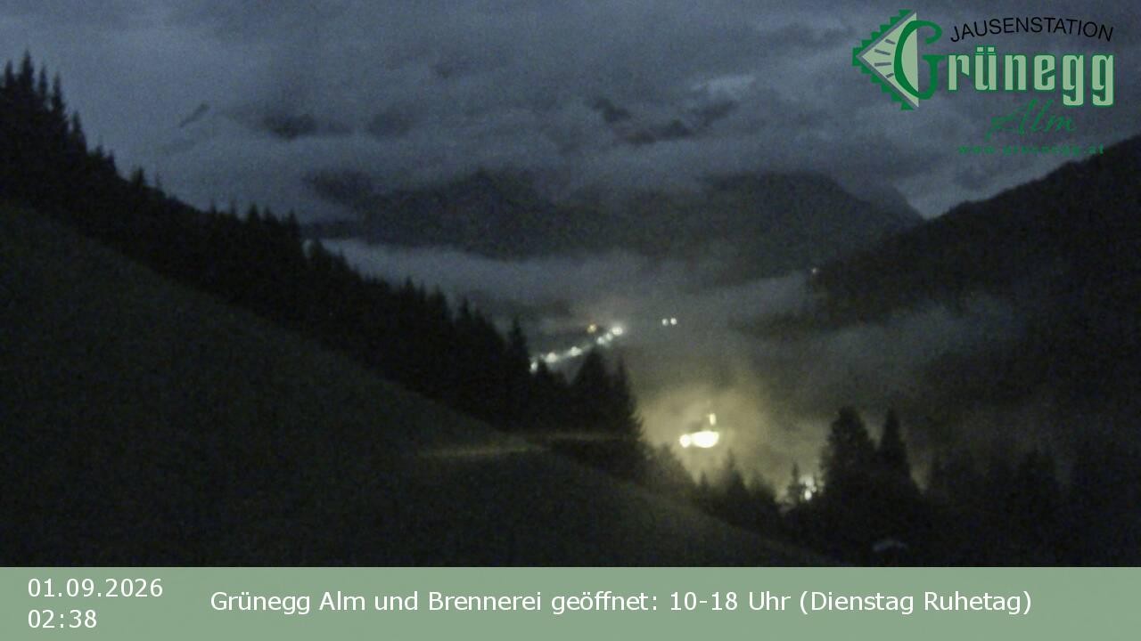 Archiv Foto Webcam Dienten: Ausblick Grünegg Alm