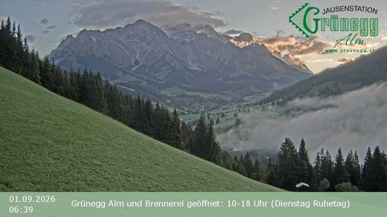 Archiv Foto Webcam Dienten: Ausblick Grünegg Alm