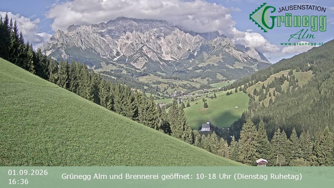 Archiv Foto Webcam Dienten: Ausblick Grünegg Alm